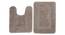 Holly Bath Mat Set of 2 (Grey) by Urban Ladder - Front View Design 1 - 336838