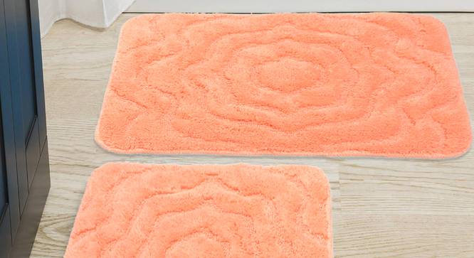 Liana Bath Mat Set of 2 (Orange) by Urban Ladder - Design 1 Half View - 337150