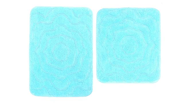 Liana Bath Mat Set of 2 (Blue) by Urban Ladder - Front View Design 1 - 337162