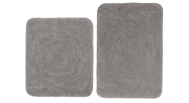 Liana Bath Mat Set of 2 (Grey) by Urban Ladder - Front View Design 1 - 337164