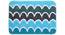 Marissa Bath Mat (Blue) by Urban Ladder - Front View Design 1 - 337245