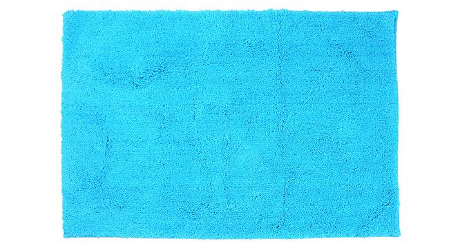 Nia Bath Mat (Blue) by Urban Ladder - Front View Design 1 - 337328