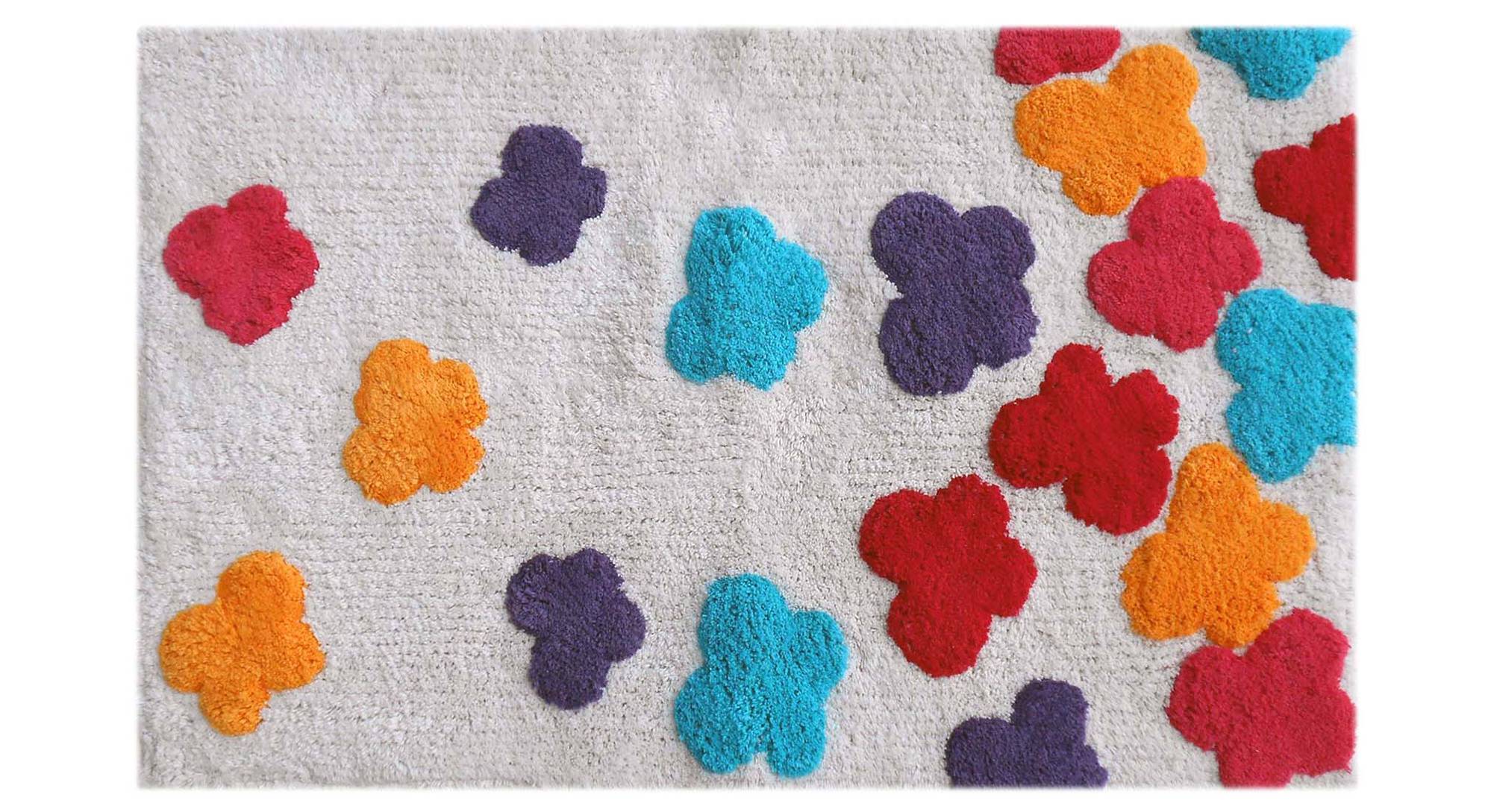 Red Microfiber Bath Mat Set of Urban Ladder