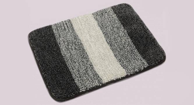 Sutton Bath Mat Set of 2 (Black) by Urban Ladder - Design 1 Half View - 337477