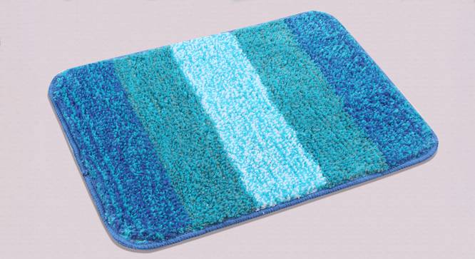 Sutton Bath Mat Set of 2 (Blue) by Urban Ladder - Design 1 Half View - 337481