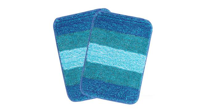 Sutton Bath Mat Set of 2 (Blue) by Urban Ladder - Design 1 Details - 337494