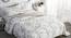Flora BEDDING SET (White, Double Size) by Urban Ladder - Cross View Design 1 - 338296