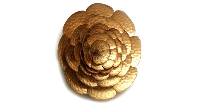 Flower of Fire Wall Decor (Gold) by Urban Ladder - Front View Design 1 - 338475