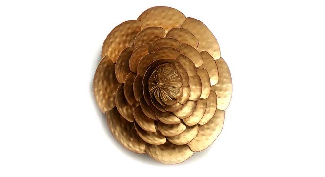 Flower of Fire Wall Decor (Gold) by Urban Ladder - Front View Design 1 - 338476