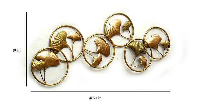 Fiza Wall Decor (Gold) by Urban Ladder - Design 1 Dimension - 338489