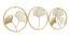 Ginko Alina Wall Decor Set of 3 (Gold) by Urban Ladder - Front View Design 1 - 338517