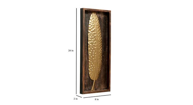 Hale Leaf Wall Decor (Gold) by Urban Ladder - Design 1 Dimension - 338536