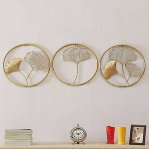 Ginko alina wall decor set of 3 gold lp