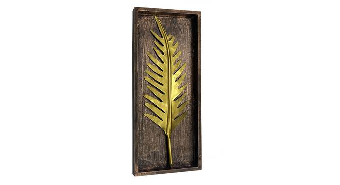 Tally Palm Leaf Wall Decor (Gold) by Urban Ladder - Front View Design 1 - 338609