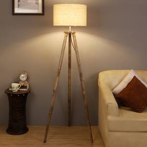 Floor Lamps In New Delhi Design Fleur Floor Lamp (Natural, Brown Shade Colour)