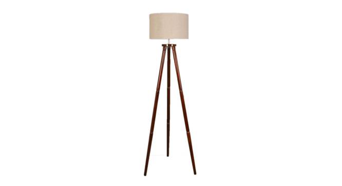 Desmond Floor Lamp (Brown Shade Colour, Walnut) by Urban Ladder - Front View Design 1 - 338683