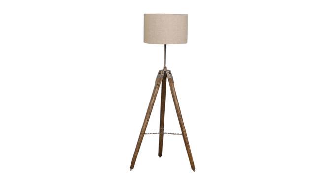 Giselle Floor Lamp (Natural, Brown Shade Colour) by Urban Ladder - Front View Design 1 - 338684
