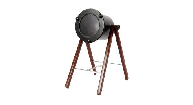 Cher Table Lamp (Black Shade Colour, Walnut) by Urban Ladder - Front View Design 1 - 338685