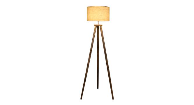 Fleur Floor Lamp (Natural, Brown Shade Colour) by Urban Ladder - Front View Design 1 - 338690