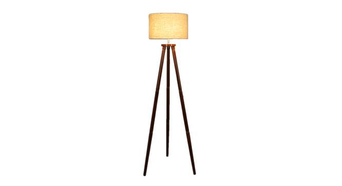 Desmond Floor Lamp (Brown Shade Colour, Walnut) by Urban Ladder - Front View Design 1 - 338691