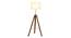 Giselle Floor Lamp (Natural, Brown Shade Colour) by Urban Ladder - Front View Design 1 - 338692