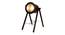 Cher Table Lamp (Black Shade Colour, Walnut) by Urban Ladder - Front View Design 1 - 338693