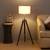 Madeleine floor lamp walnut lp