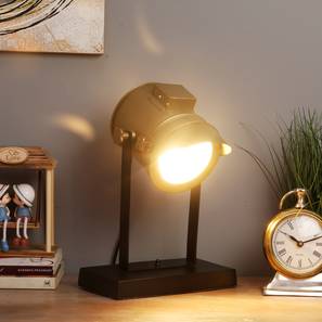 Study Lamps Design Kaira Study Lamp (Black, Antique Brass Shade Colour)