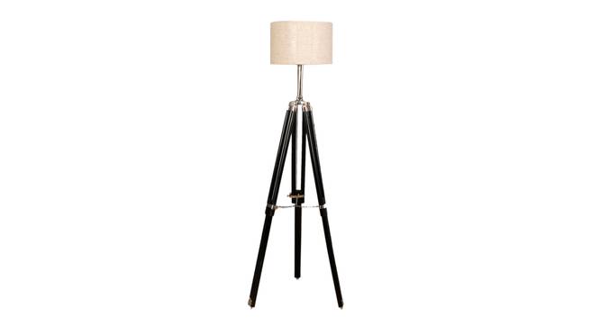 Lorelai Floor Lamp (Black, Brown Shade Colour) by Urban Ladder - Front View Design 1 - 338724