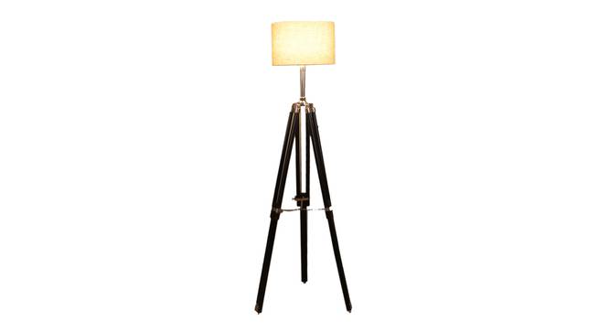 Lorelai Floor Lamp (Black, Brown Shade Colour) by Urban Ladder - Front View Design 1 - 338732