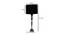 Vail Table Lamp (Nickel, Nickel Shade Colour) by Urban Ladder - Design 1 Dimension - 338769