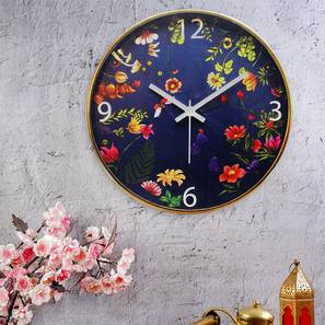 Floral blisswall clock multi4 lp