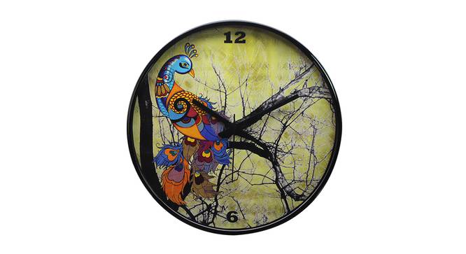 Peacock Wall Clock by Urban Ladder - Front View Design 1 - 338821