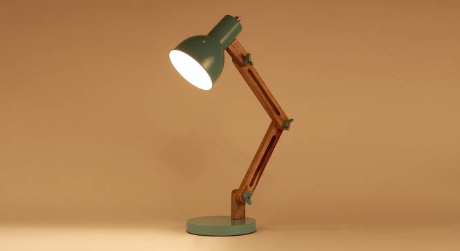 Auro Study  Table Lamp (Mango Wood Finish) by Urban Ladder - Design 1 Half View - 338876