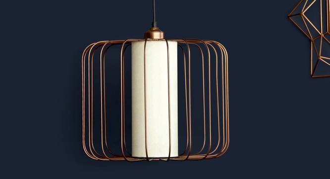 Merriam  Hanging Lamp Copper (Copper Finish) by Urban Ladder - Design 1 Half View - 338877