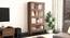 Malabar Barrister Bookshelf (60-Book Capacity) (Amber Walnut Finish) by Urban Ladder - Full View - 339160