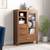 Carnegie cabinet amber walnut finish lp