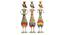 Dhanuk Figurine Set of 3 by Urban Ladder - Front View Design 1 - 339445