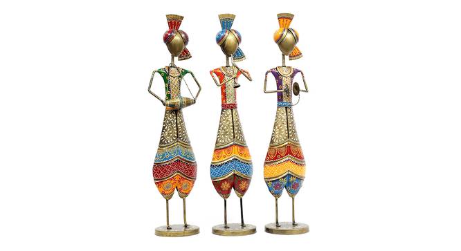 Dhanuk Figurine Set of 3 by Urban Ladder - Cross View Design 1 - 339457