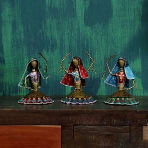 Ehsaan figurine set of 3 multicolour lp