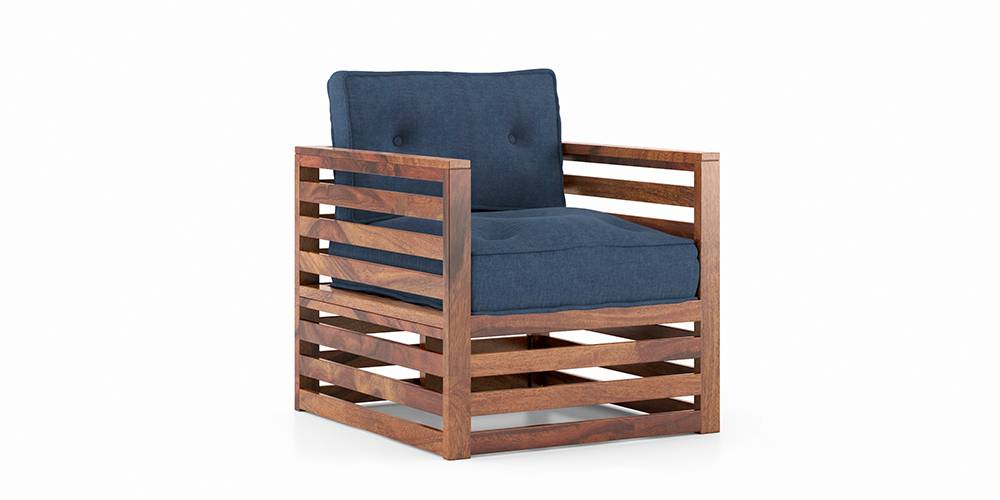 Raymond Wooden Sofa Teak Finish (Lava) Urban Ladder