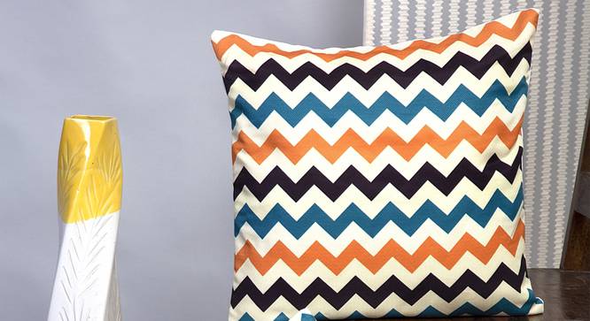Aimee Cushion Cover - Set of 2 (Yellow, 41 x 41 cm  (16" X 16") Cushion Size) by Urban Ladder - Design 1 Half View - 339789