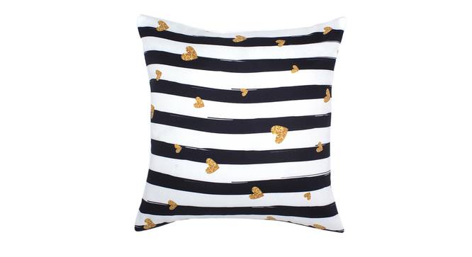 Aida Cushion Cover - Set of 2 (Black, 41 x 41 cm  (16" X 16") Cushion Size) by Urban Ladder - Front View Design 1 - 339794