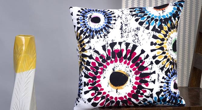 Slade Cushion Cover - Set of 2 (Blue, 41 x 41 cm  (16" X 16") Cushion Size) by Urban Ladder - Design 1 Half View - 339823