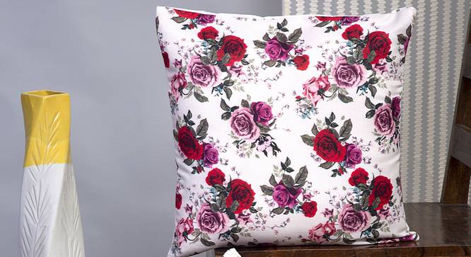 Caitrin Cushion Cover - Set of 2 (Red, 30 x 46 cm  (12" X 18") Cushion Size) by Urban Ladder - Design 1 Half View - 339931
