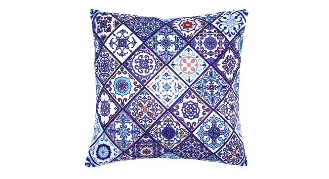 Lazar Cushion Cover - Set of 2 (Blue, 30 x 46 cm  (12" X 18") Cushion Size) by Urban Ladder - Front View Design 1 - 340046