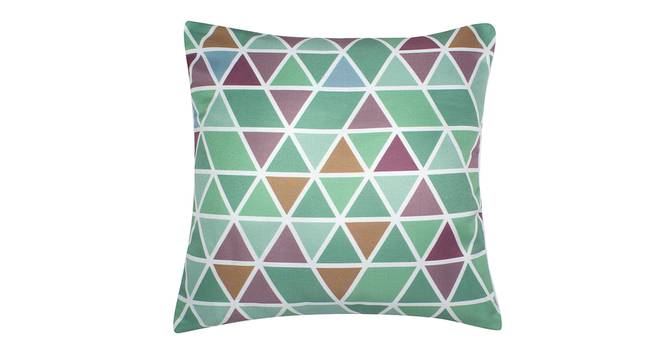 Nevan Cushion Cover - Set of 2 (Green, 41 x 41 cm  (16" X 16") Cushion Size) by Urban Ladder - Front View Design 1 - 340084