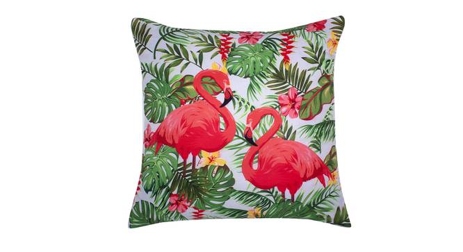 Pax Cushion Cover - Set of 2 (Red, 41 x 41 cm  (16" X 16") Cushion Size) by Urban Ladder - Front View Design 1 - 340087