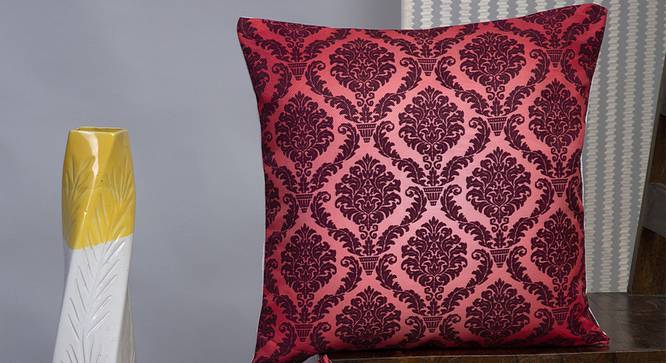 Sela Cushion Cover - Set of 2 (Red, 30 x 46 cm  (12" X 18") Cushion Size) by Urban Ladder - Design 1 Half View - 340123