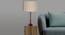 Birche Table Lamp (Linen Shade Material, Beige Shade Colour, Cedar Red) by Urban Ladder - Design 1 Half View - 340310